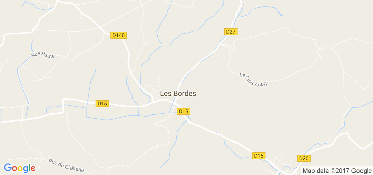 map de la ville de Bordes