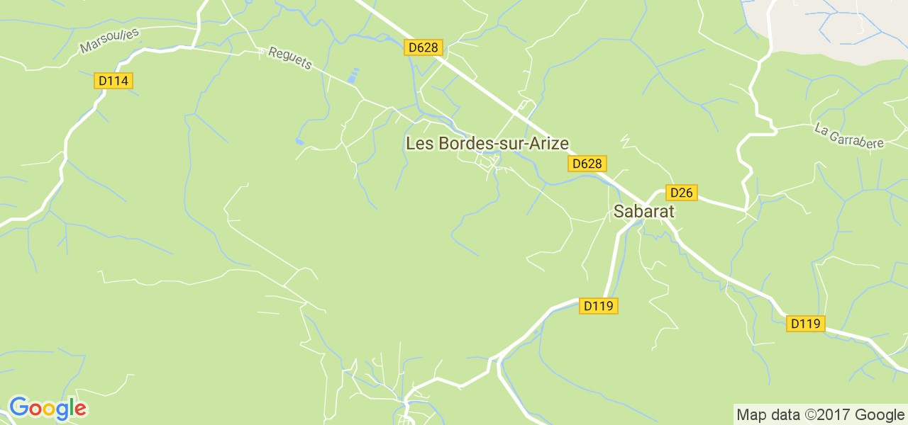 map de la ville de Bordes-sur-Arize