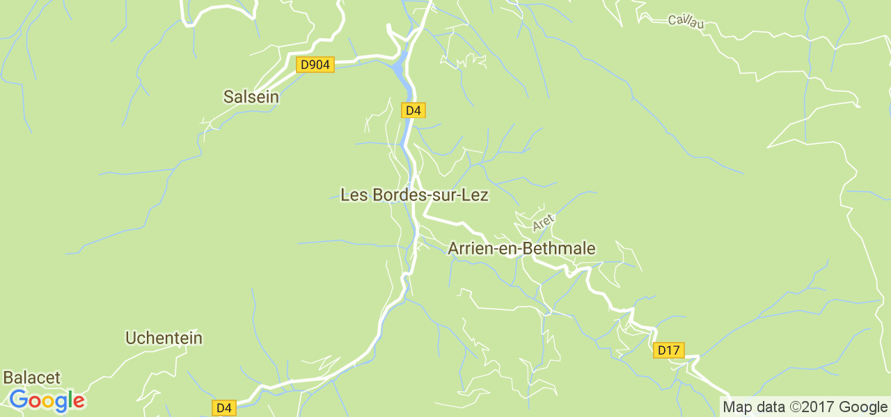 map de la ville de Bordes-sur-Lez