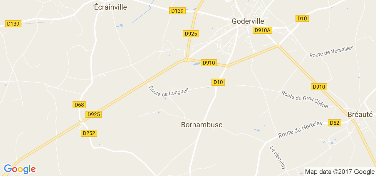 map de la ville de Bornambusc