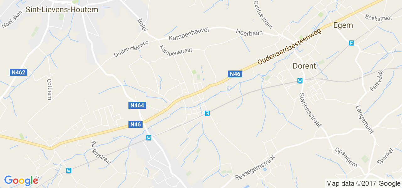 map de la ville de Borsbeke