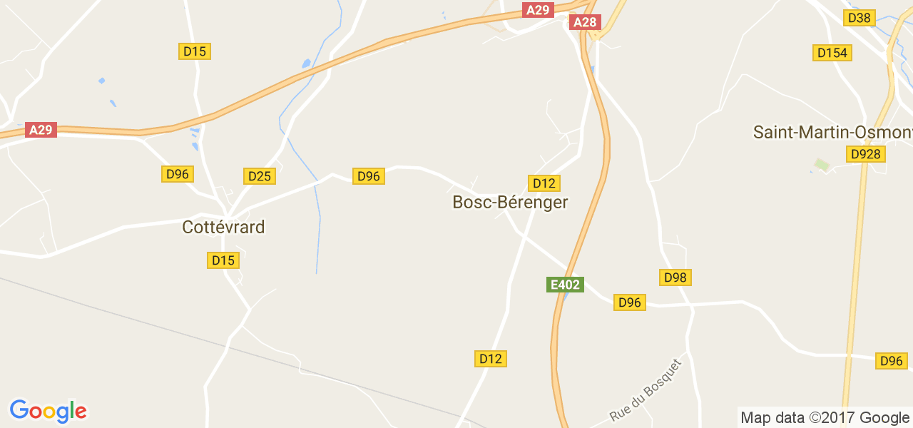 map de la ville de Bosc-Bérenger