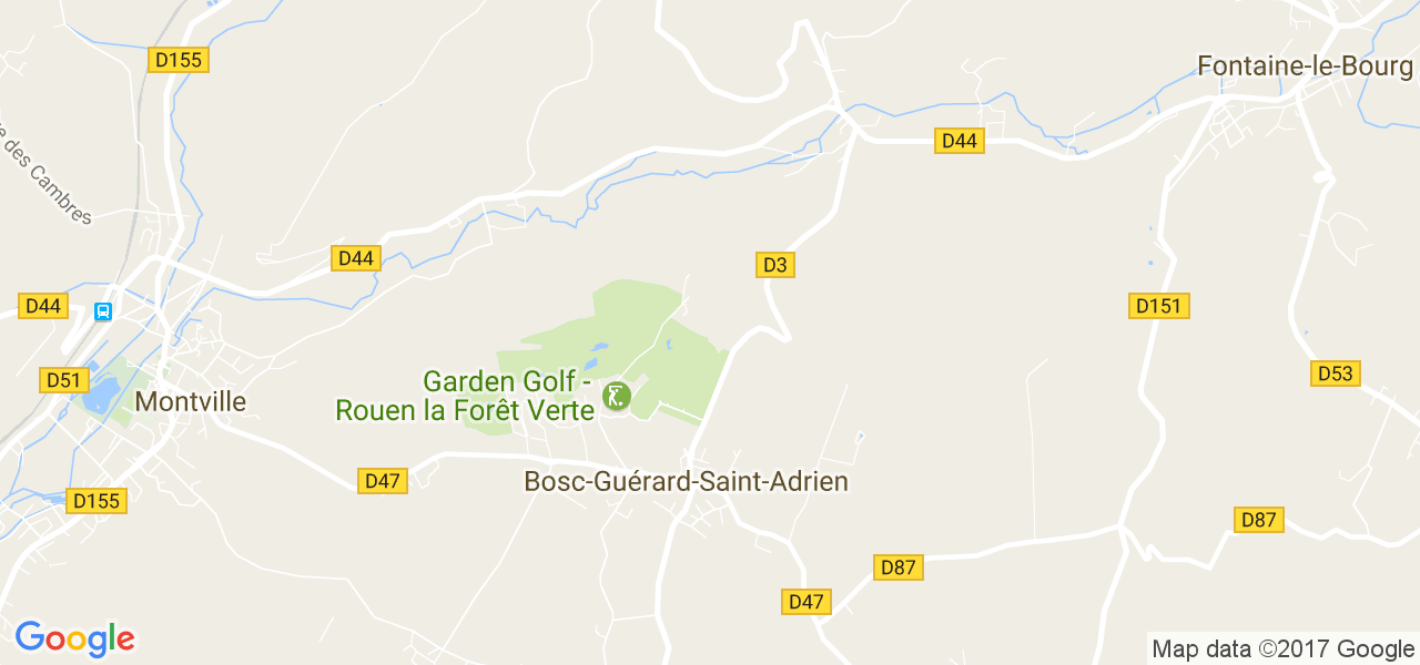 map de la ville de Bosc-Guérard-Saint-Adrien