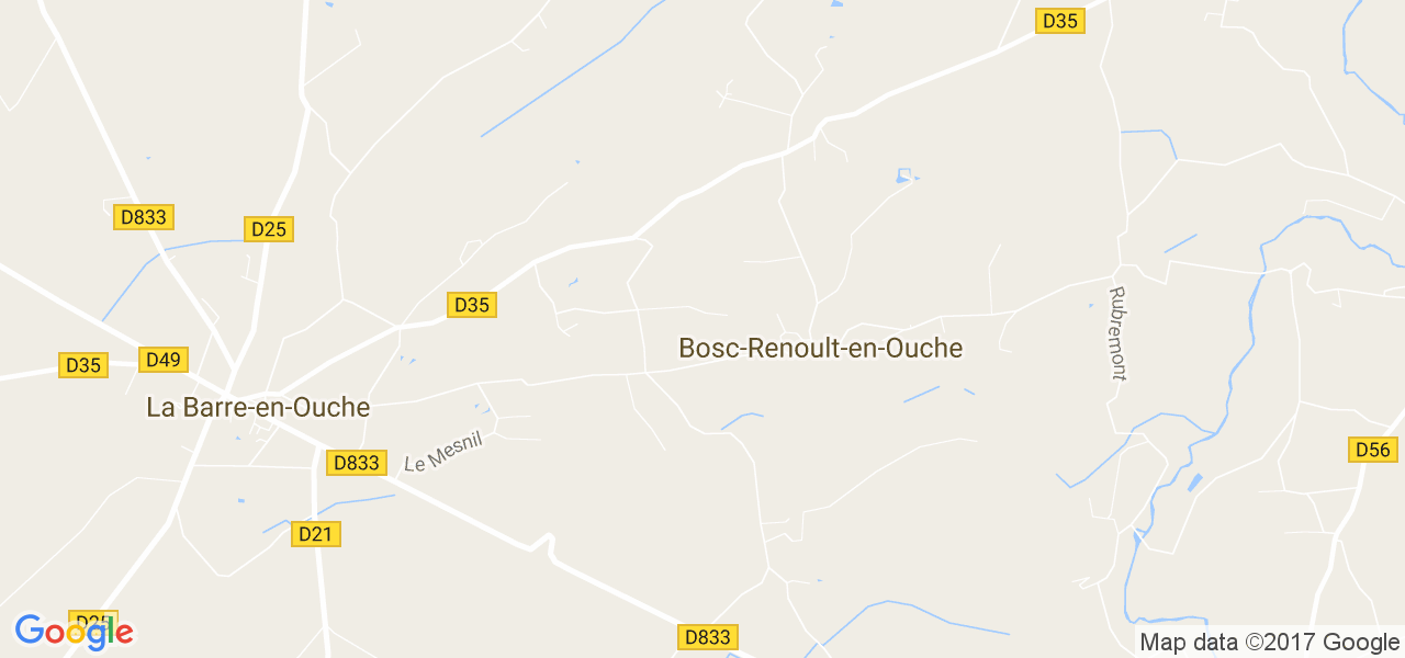 map de la ville de Bosc-Renoult-en-Ouche