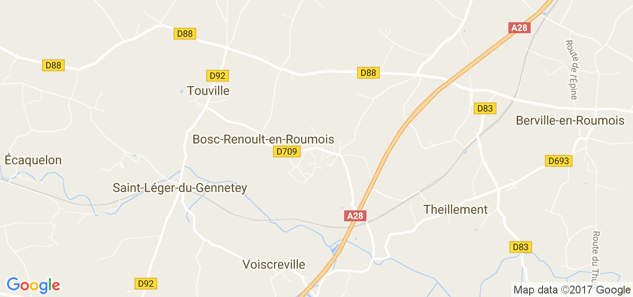 map de la ville de Bosc-Renoult-en-Roumois