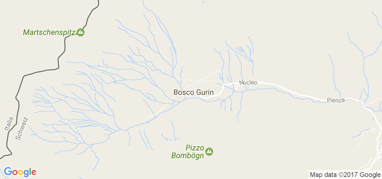 map de la ville de Bosco/Gurin