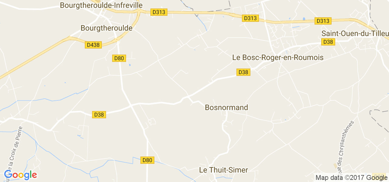 map de la ville de Bosnormand