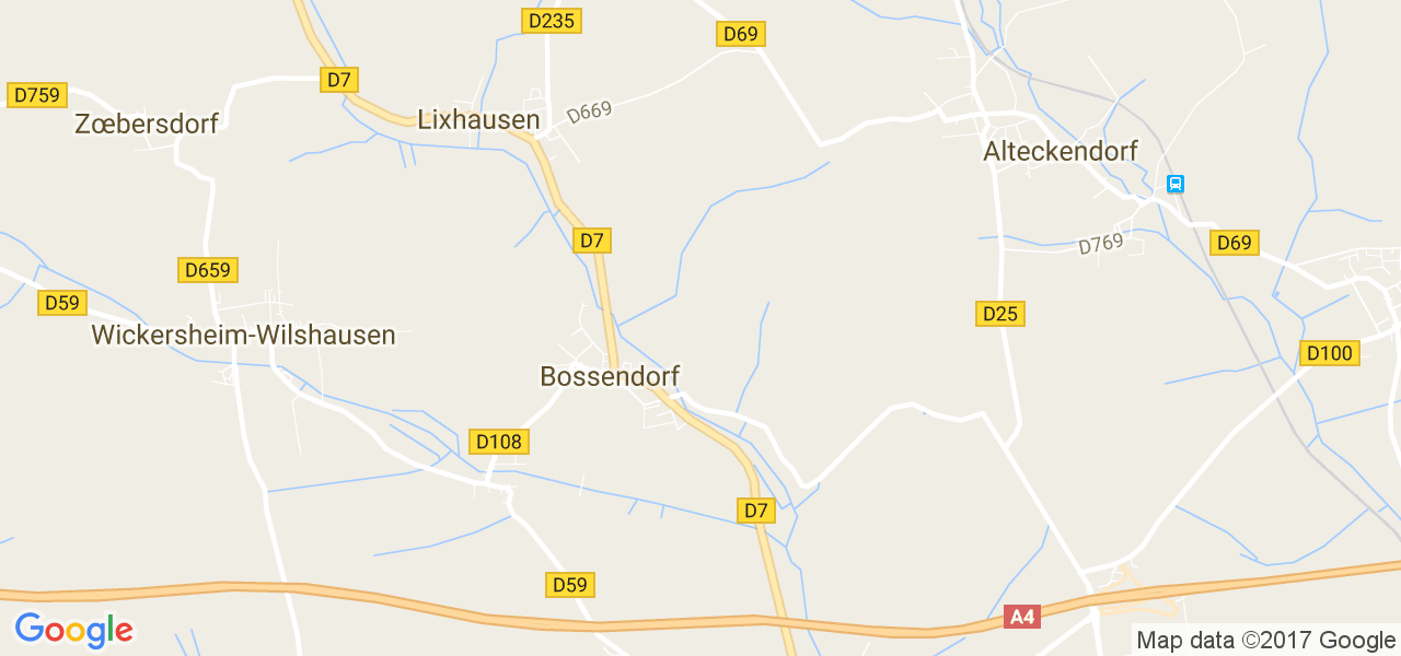 map de la ville de Bossendorf