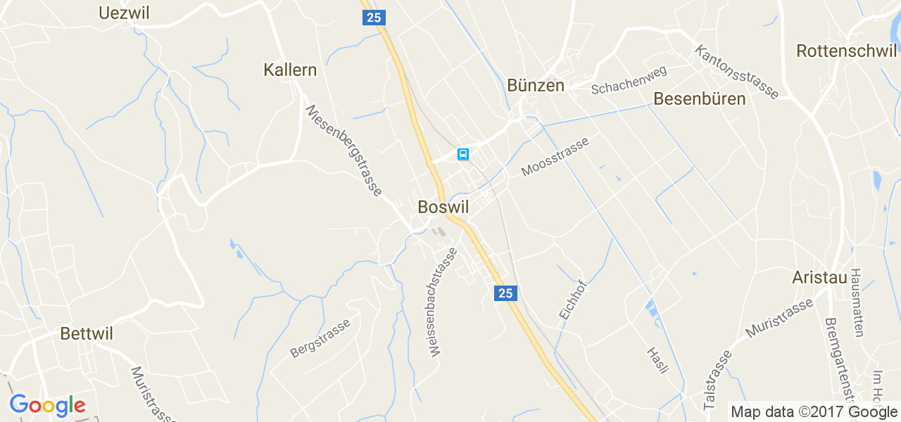 map de la ville de Boswil