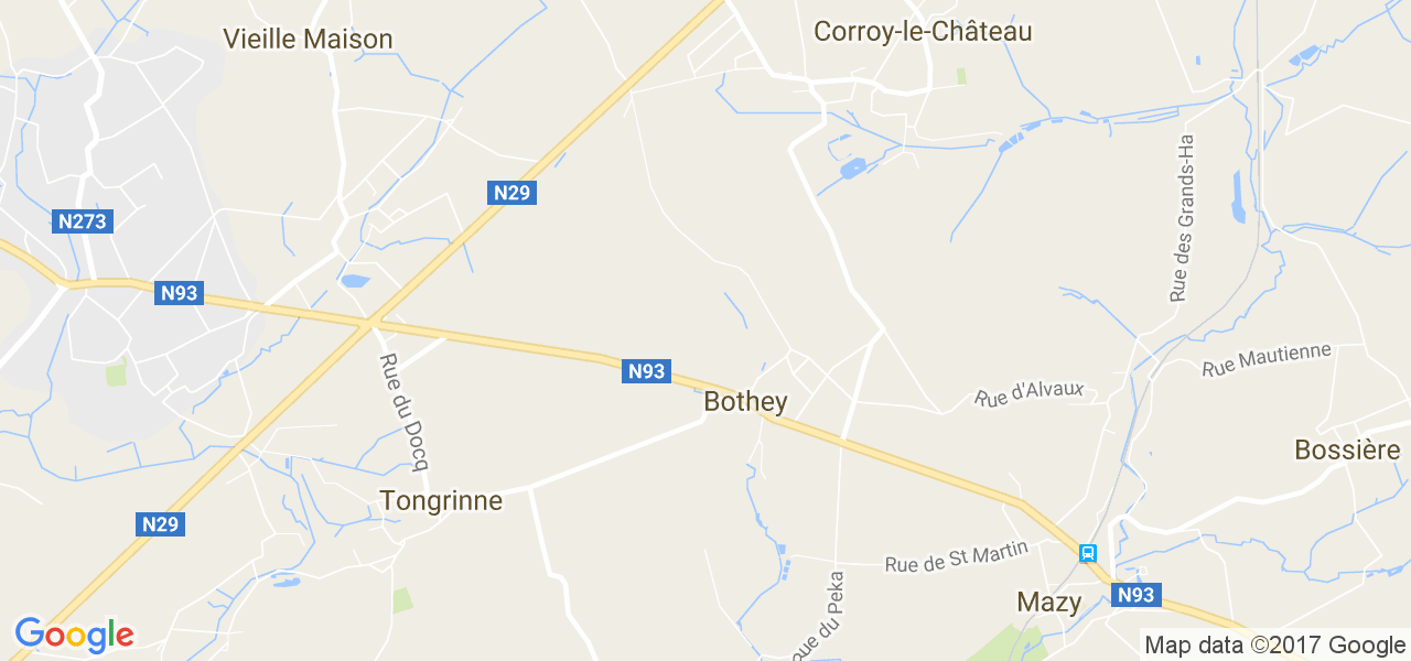 map de la ville de Bothey