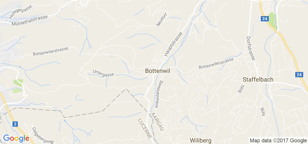 map de la ville de Bottenwil