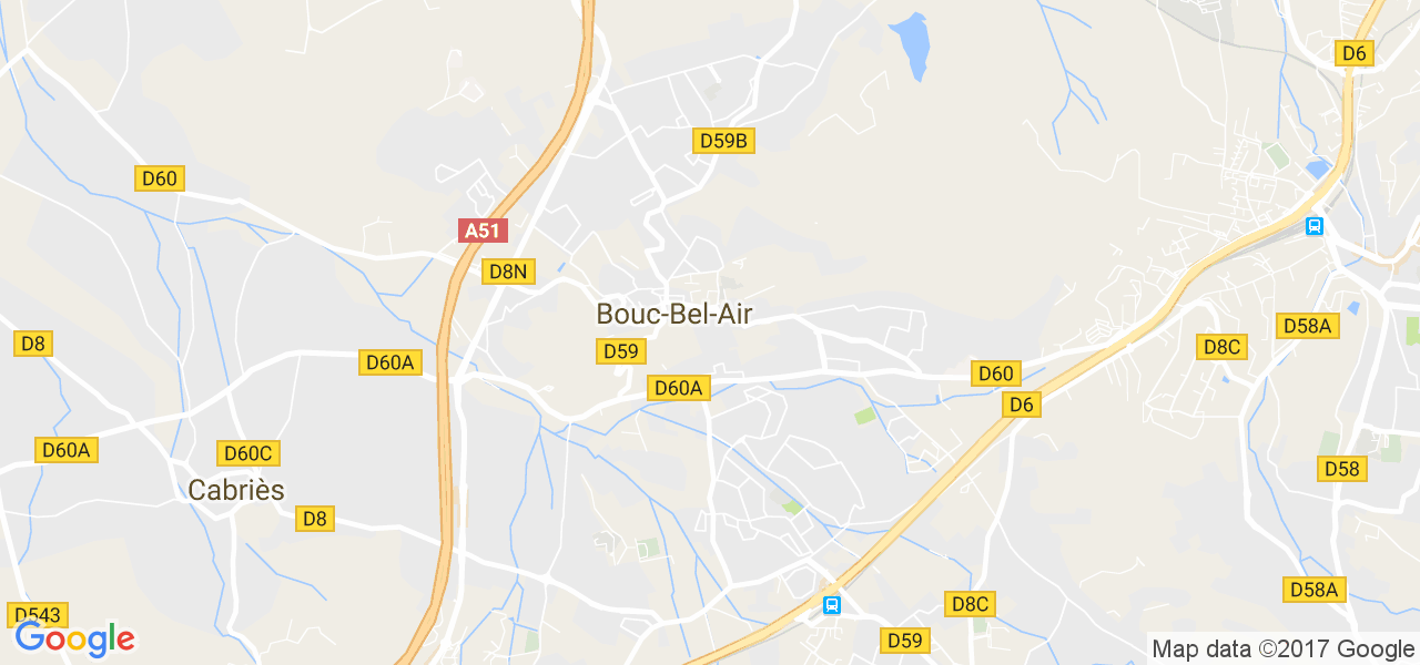 map de la ville de Bouc-Bel-Air