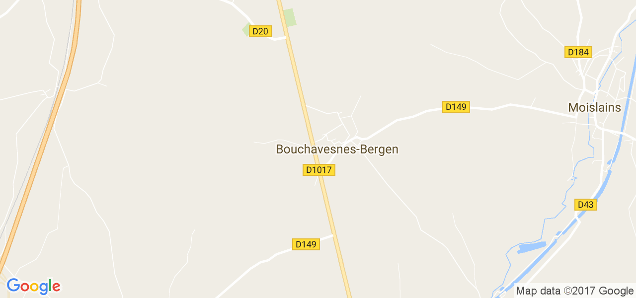 map de la ville de Bouchavesnes-Bergen