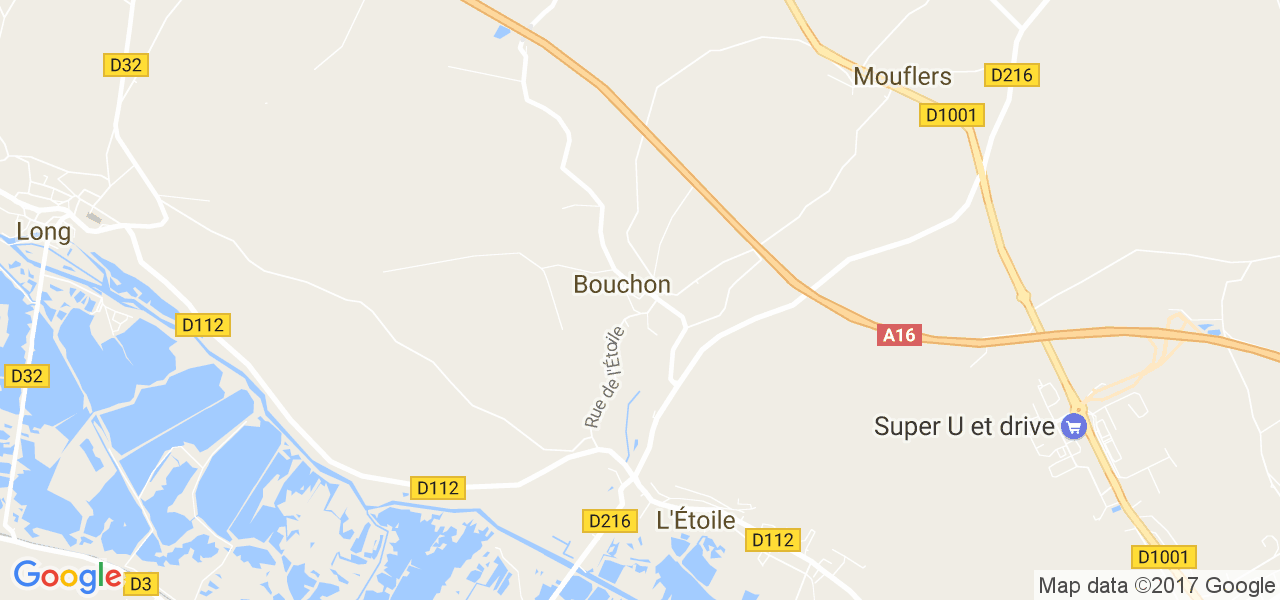 map de la ville de Bouchon