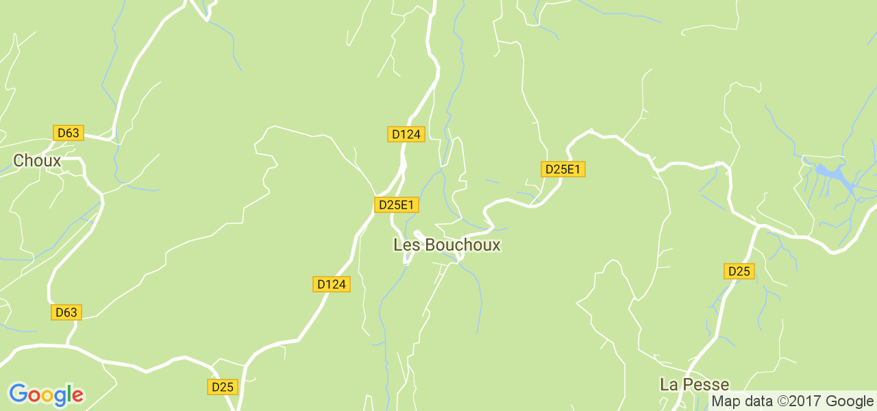 map de la ville de Bouchoux