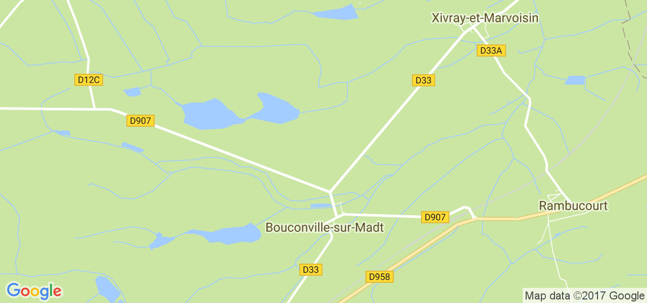 map de la ville de Bouconville-sur-Madt