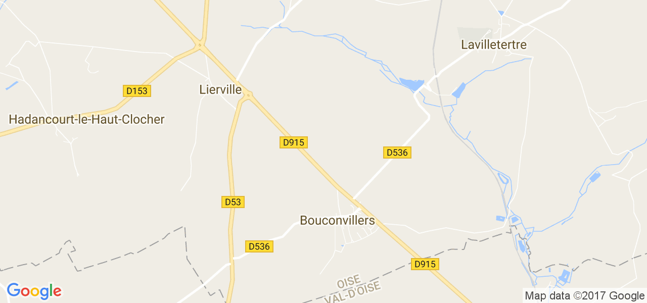 map de la ville de Bouconvillers