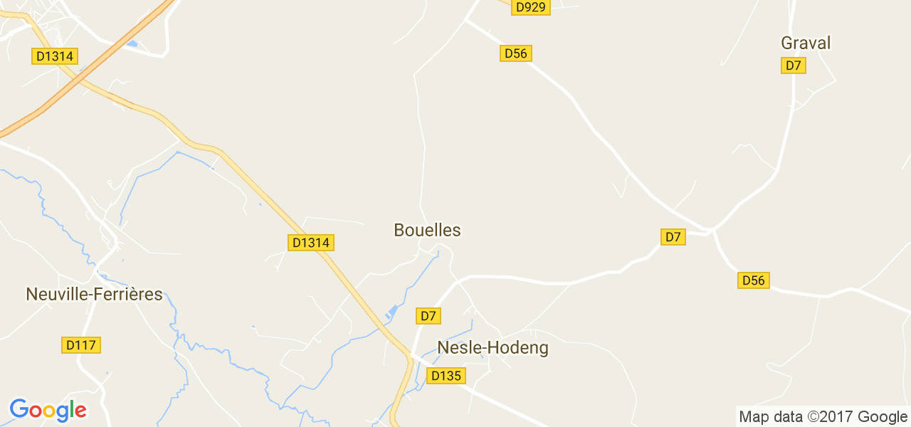 map de la ville de Bouelles