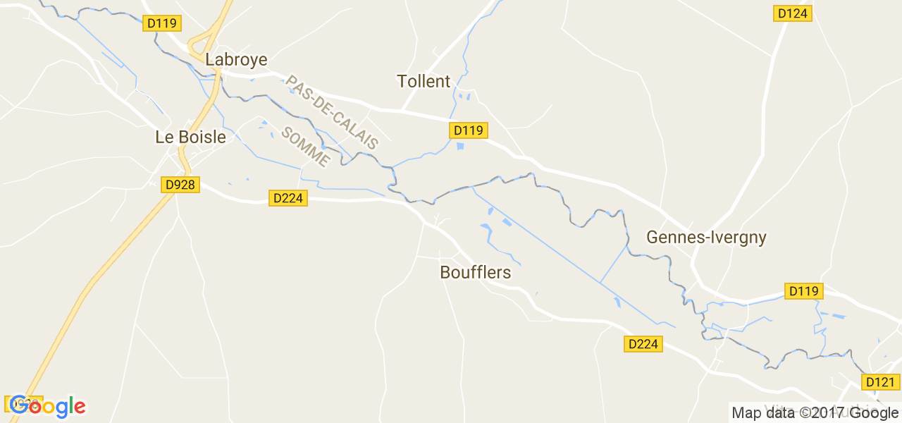 map de la ville de Boufflers