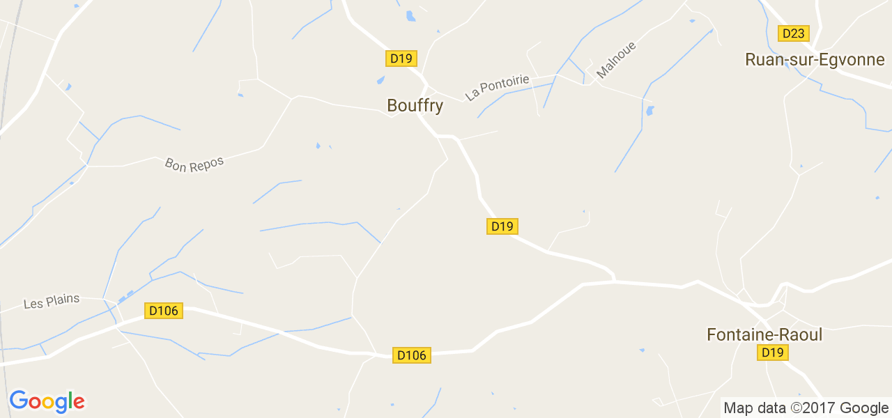 map de la ville de Bouffry