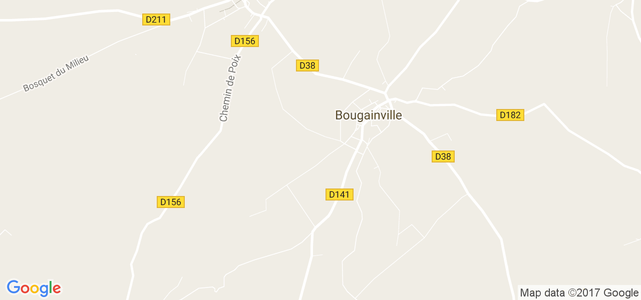 map de la ville de Bougainville