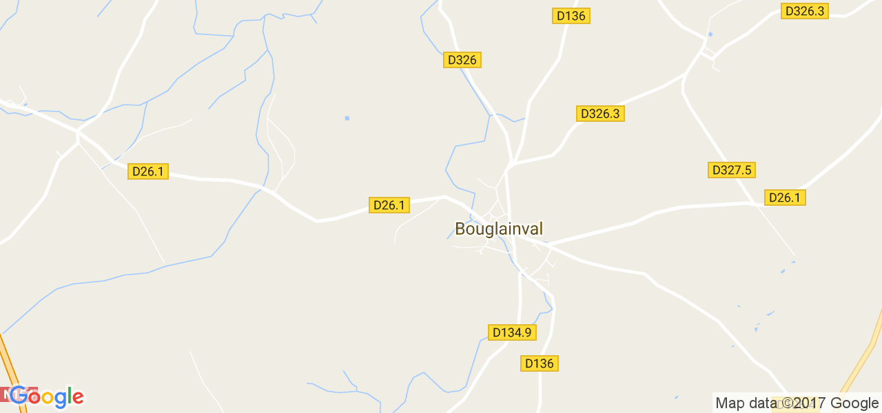 map de la ville de Bouglainval