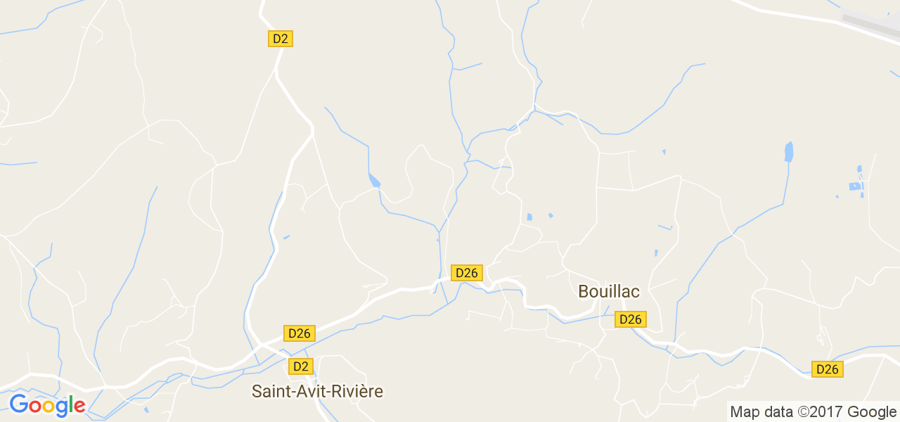 map de la ville de Bouillac