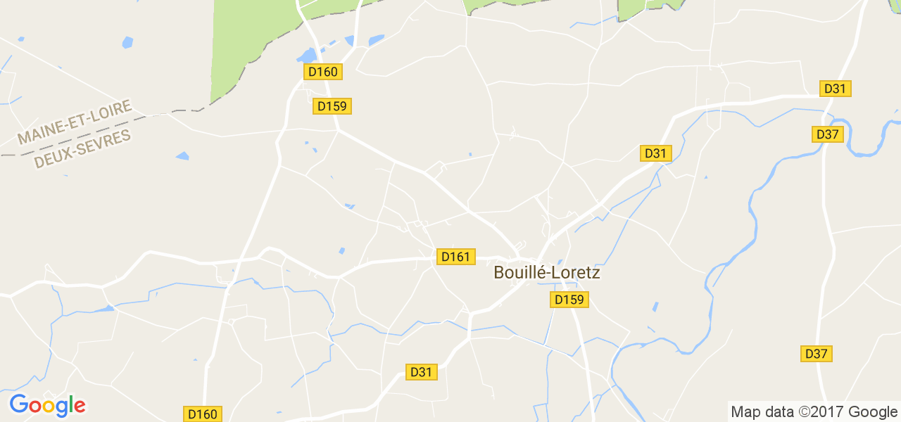 map de la ville de Bouillé-Loretz