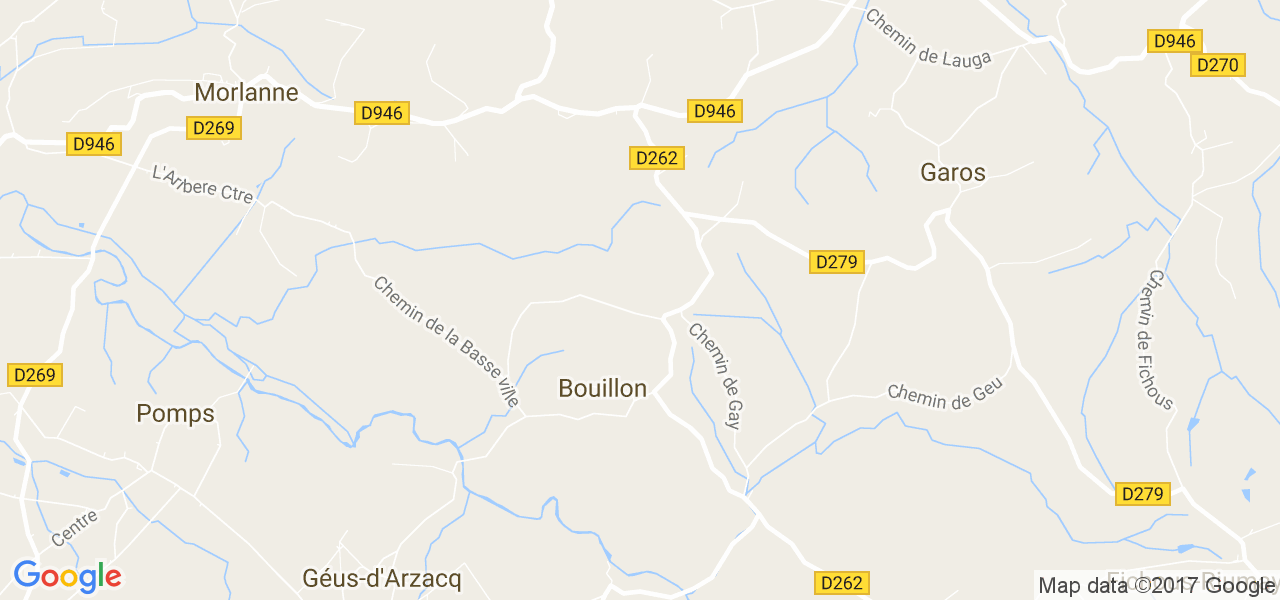 map de la ville de Bouillon