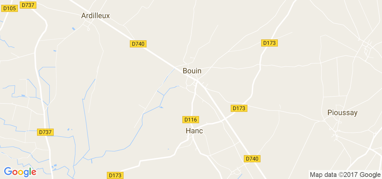 map de la ville de Bouin