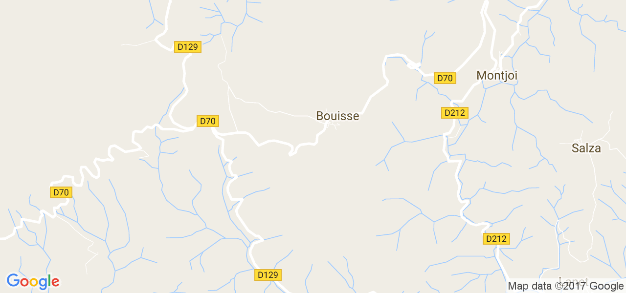 map de la ville de Bouisse