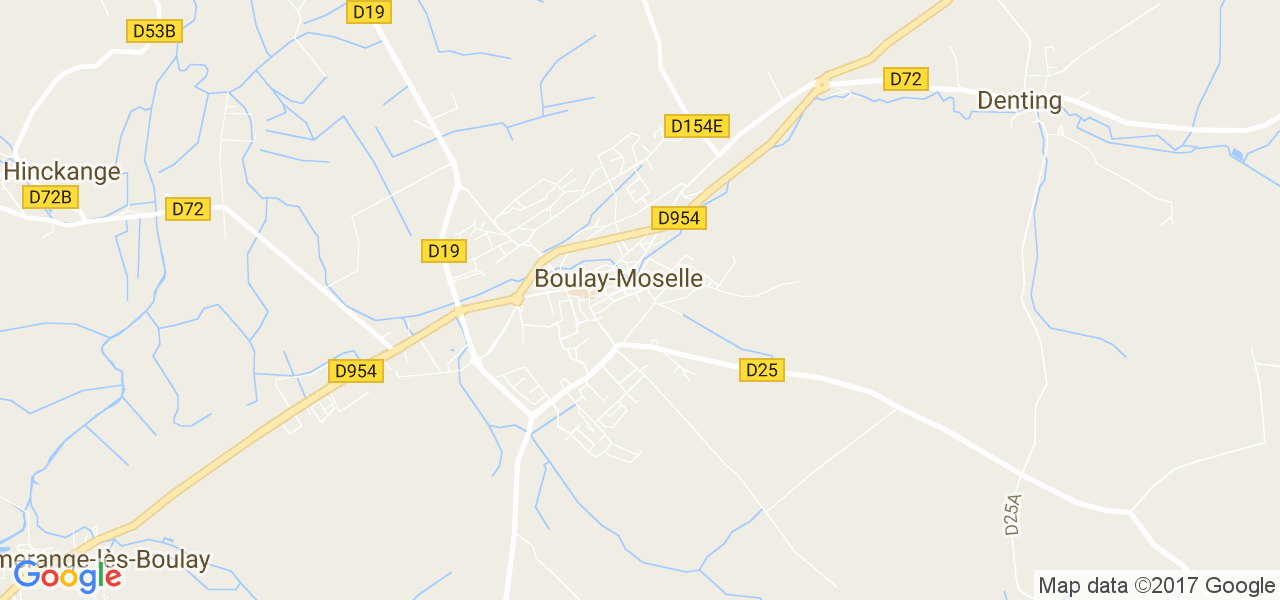 map de la ville de Boulay-Moselle