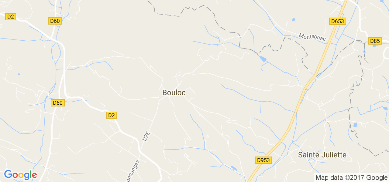 map de la ville de Bouloc