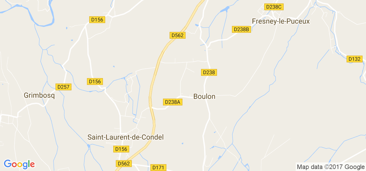 map de la ville de Boulon