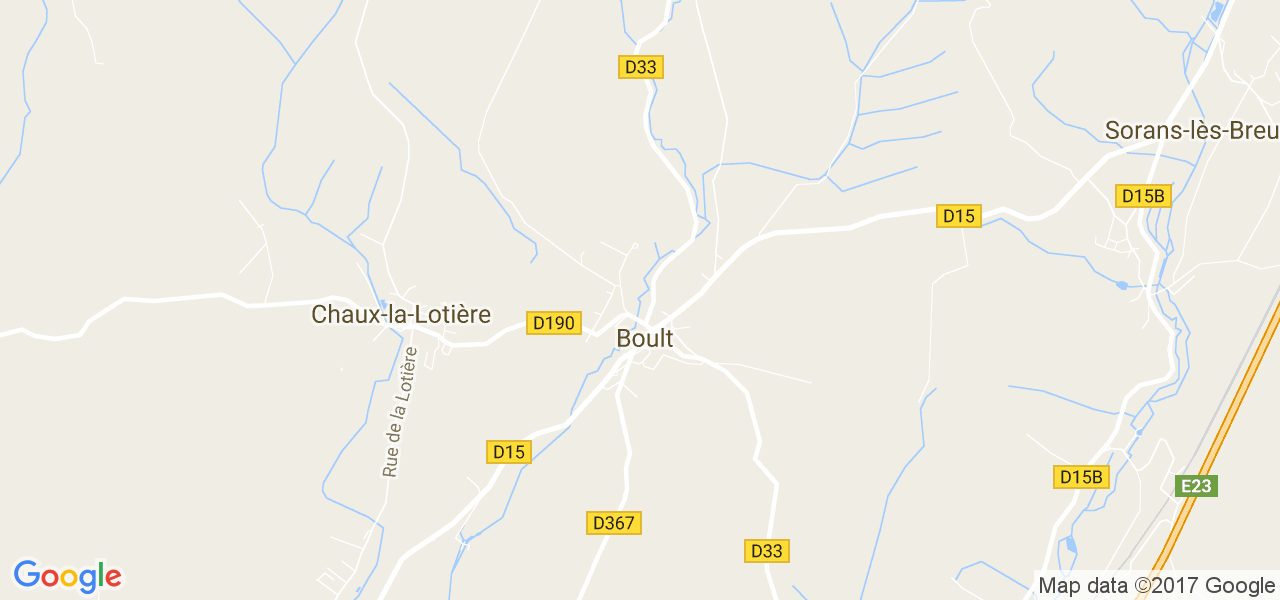 map de la ville de Boult