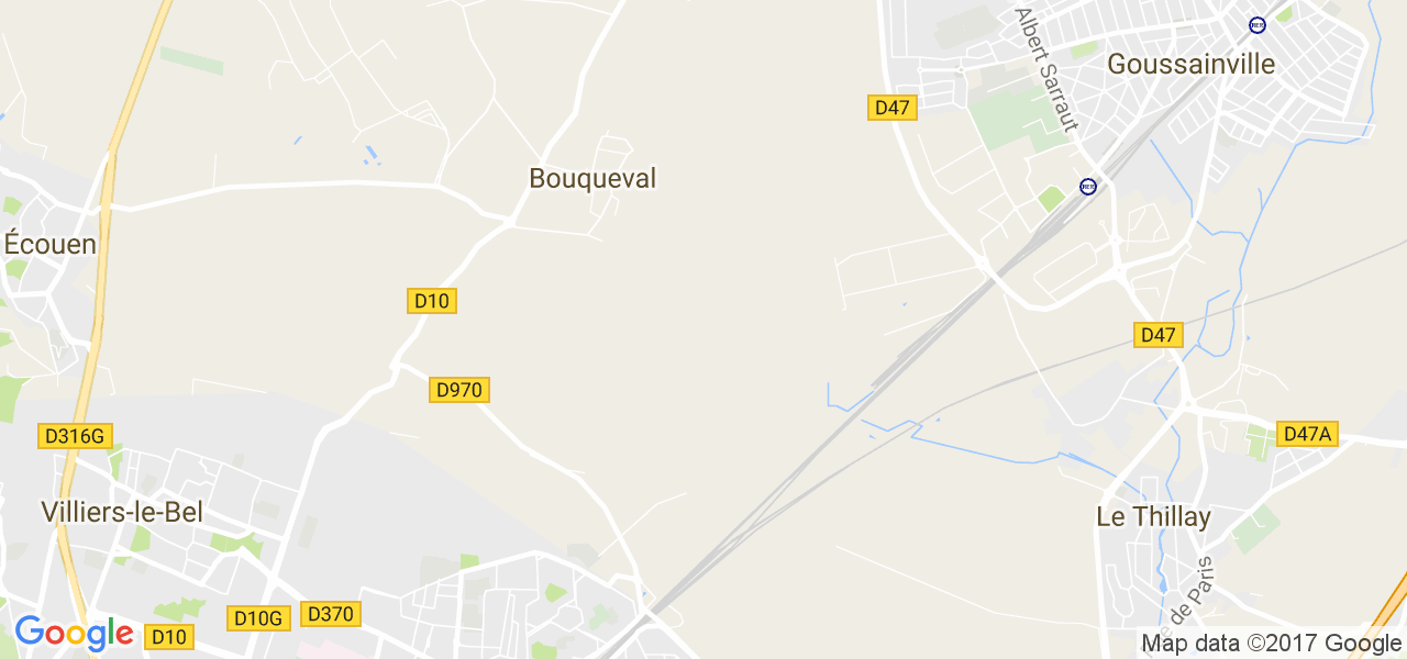 map de la ville de Bouqueval