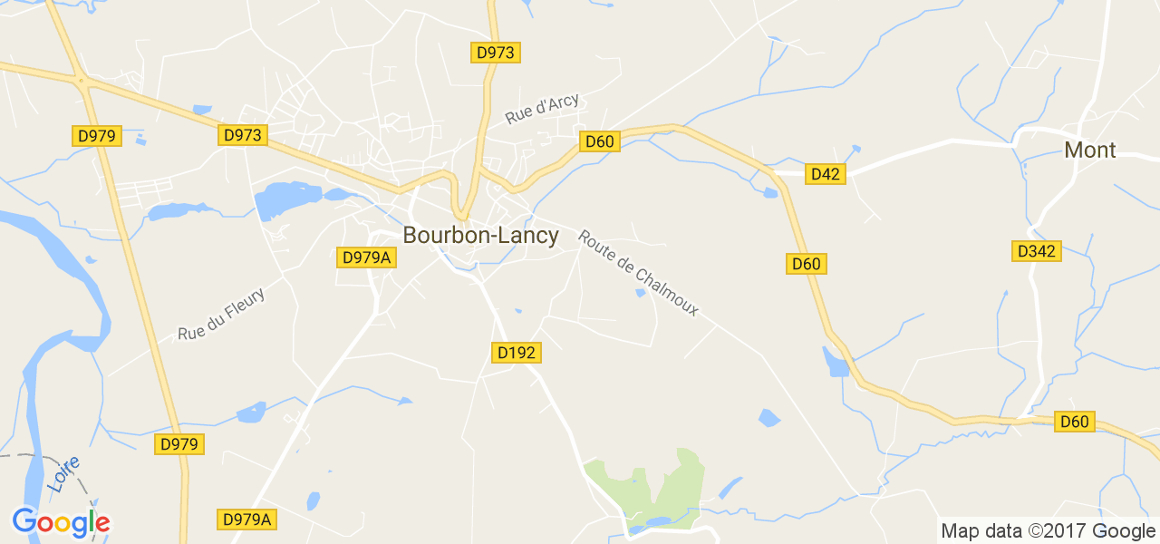 map de la ville de Bourbon-Lancy