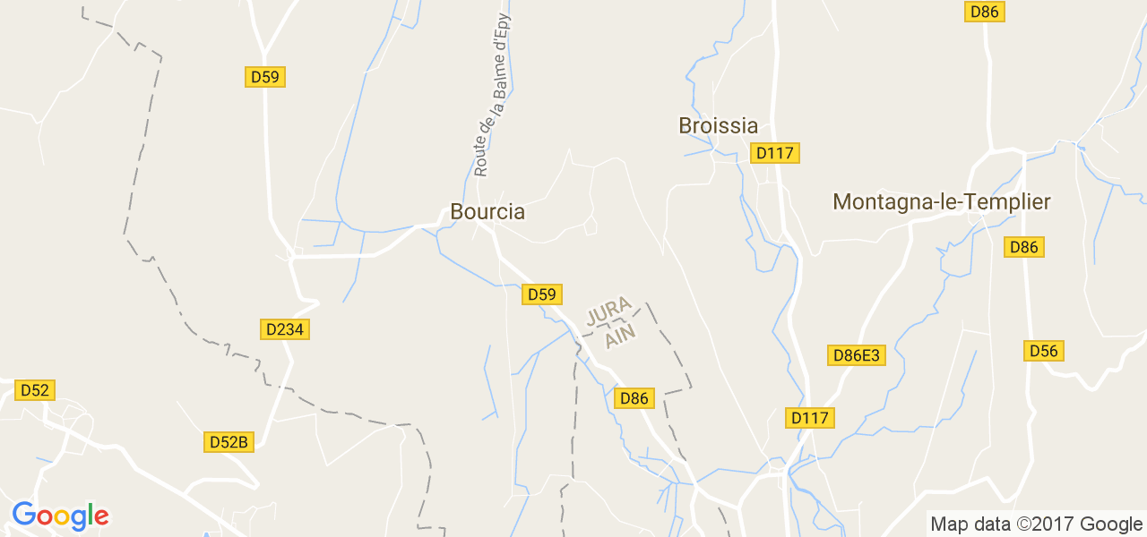 map de la ville de Bourcia