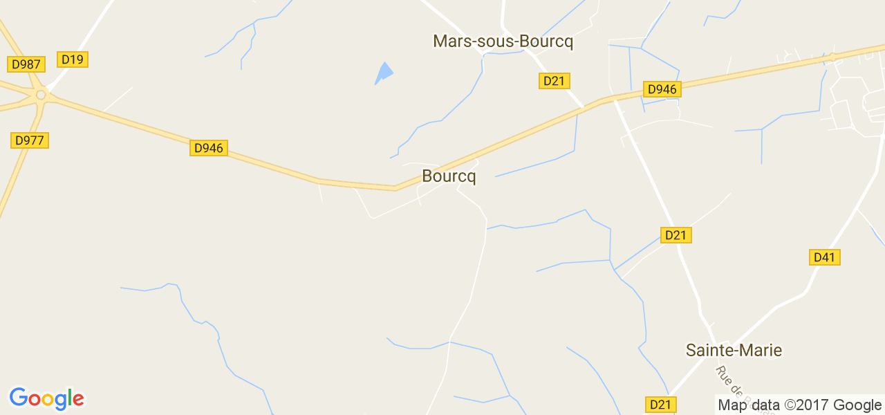 map de la ville de Bourcq