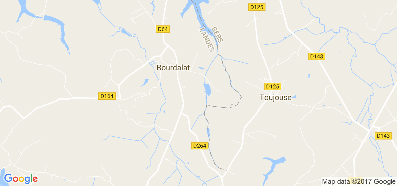 map de la ville de Bourdalat