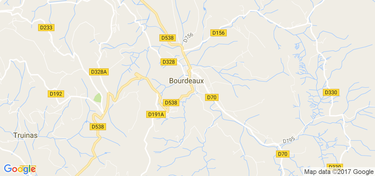 map de la ville de Bourdeaux