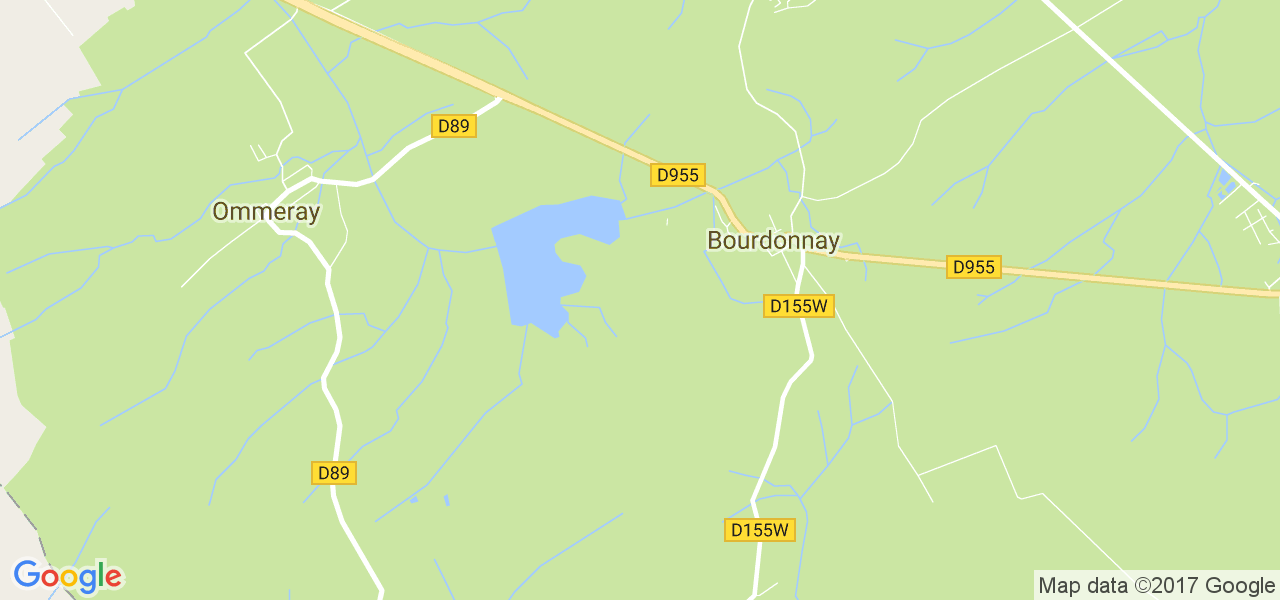 map de la ville de Bourdonnay