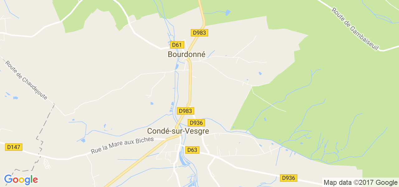 map de la ville de Bourdonné