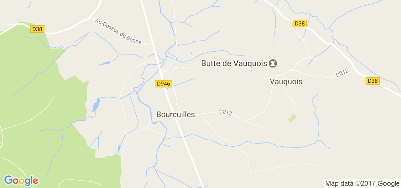 map de la ville de Boureuilles