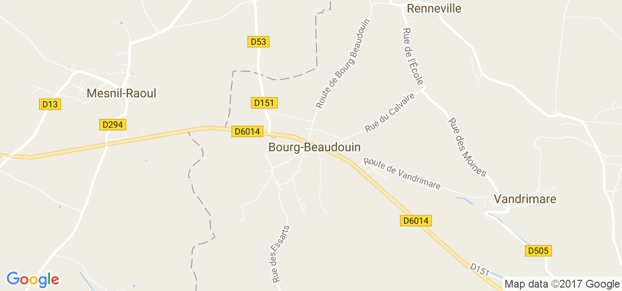 map de la ville de Bourg-Beaudouin