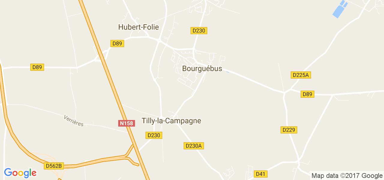 map de la ville de Bourguébus