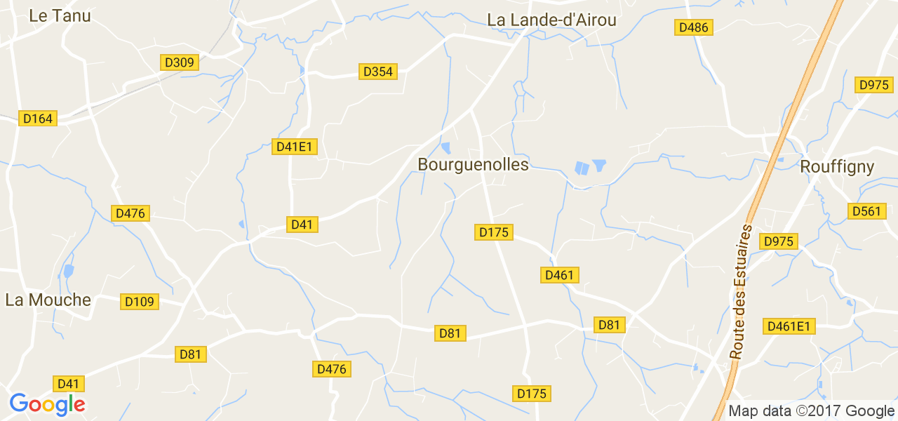 map de la ville de Bourguenolles