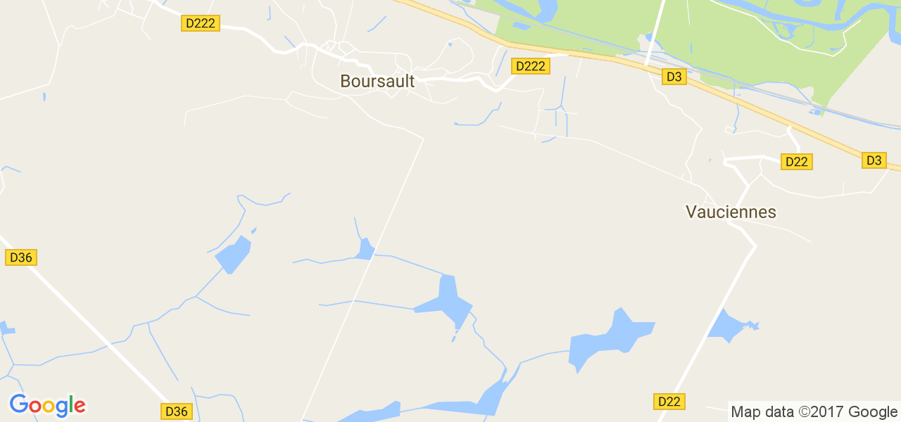 map de la ville de Boursault