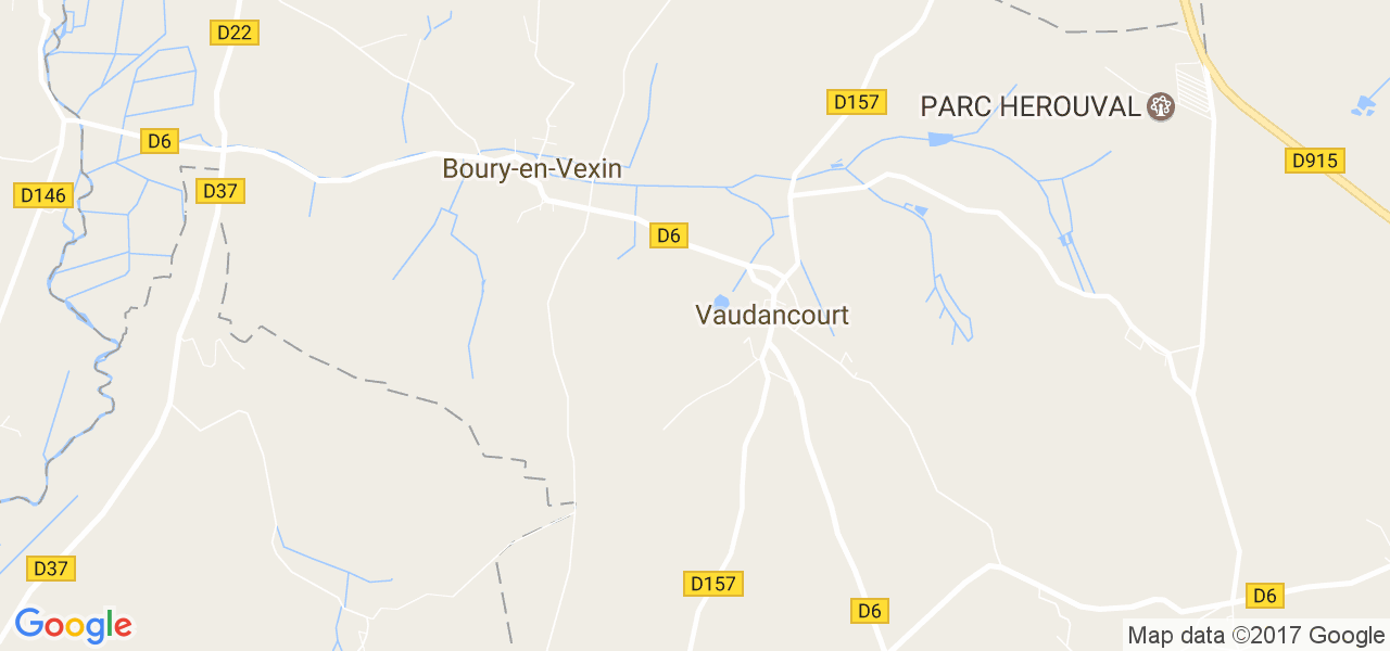 map de la ville de Boury-en-Vexin