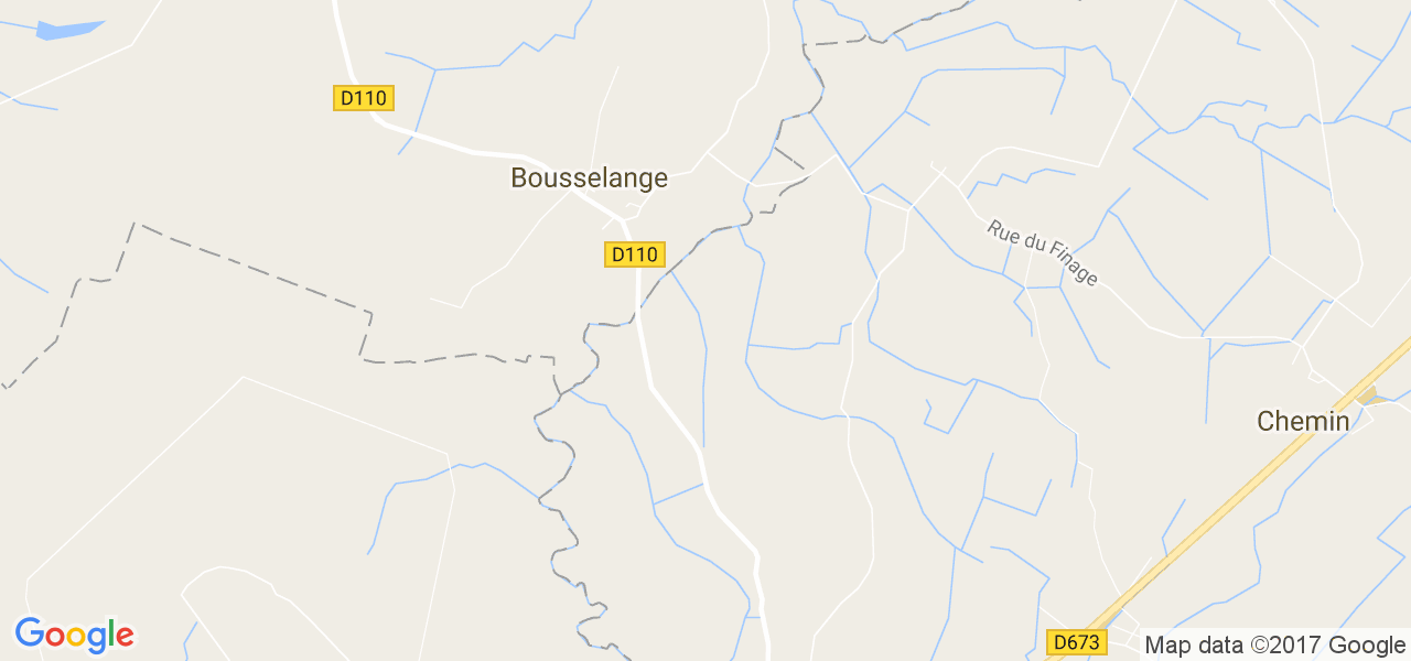 map de la ville de Bousselange